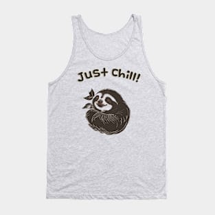 Sloth: Just Chill Design Tank Top